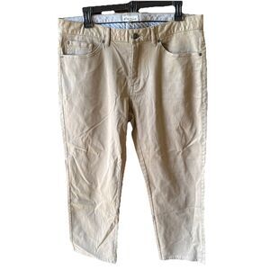 Peter Millar Men's Ultimate Sateen Five-Pocket Pant Khaki Gray Size34/25.5